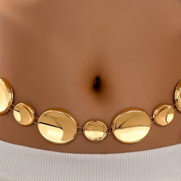 Jewelry - Gold Plated Women's Statement Belt